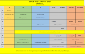 Programme Stage Février 2026